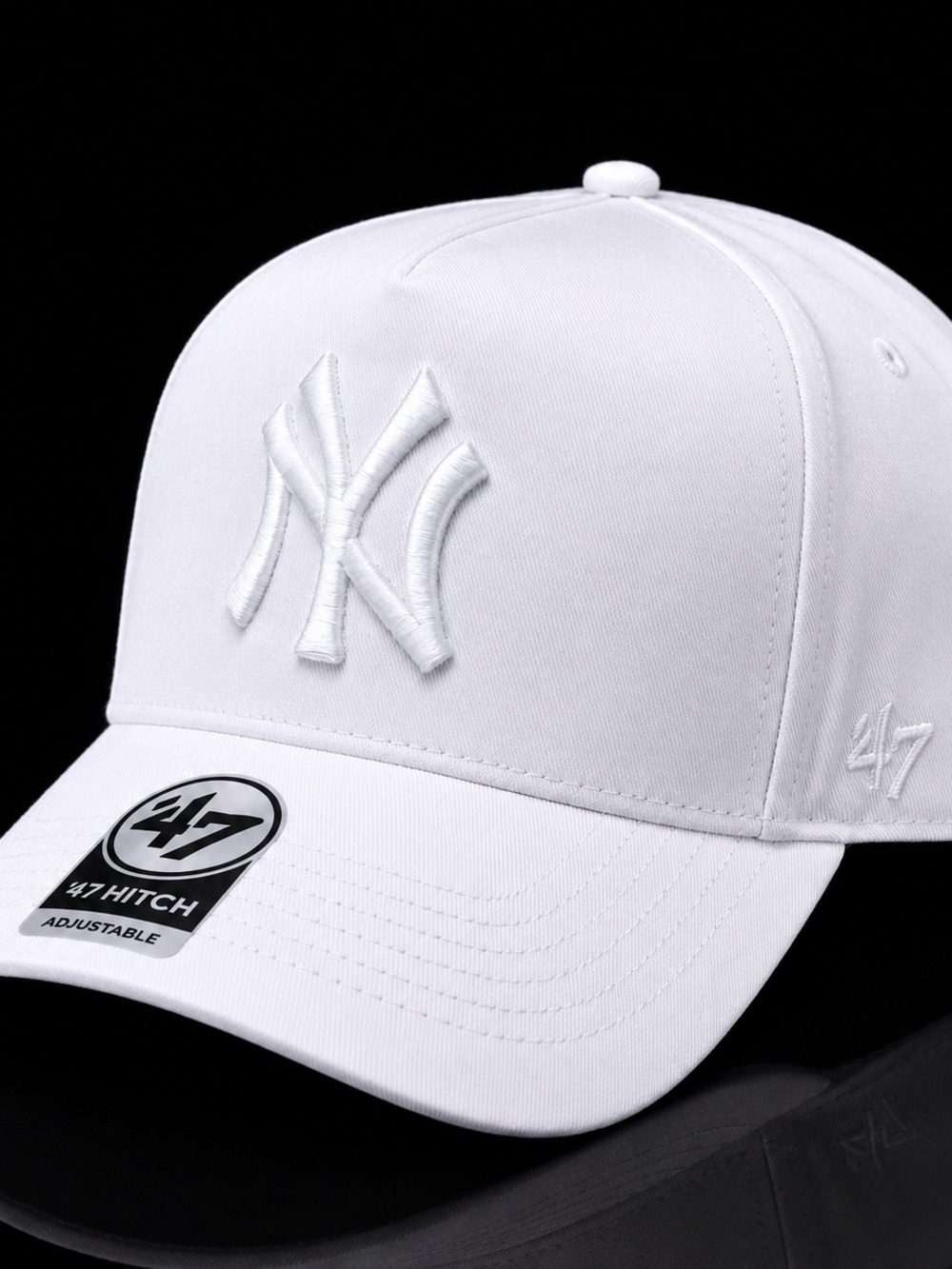 47 White New York Yankees Embroidered Cap